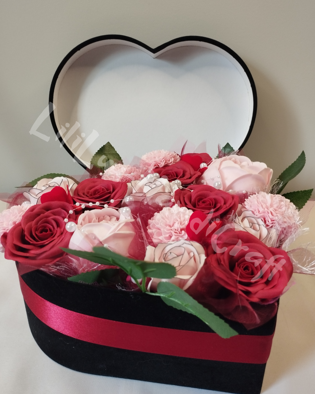 (DD7-4) Flower Box Premium z kwiatów mydlanych