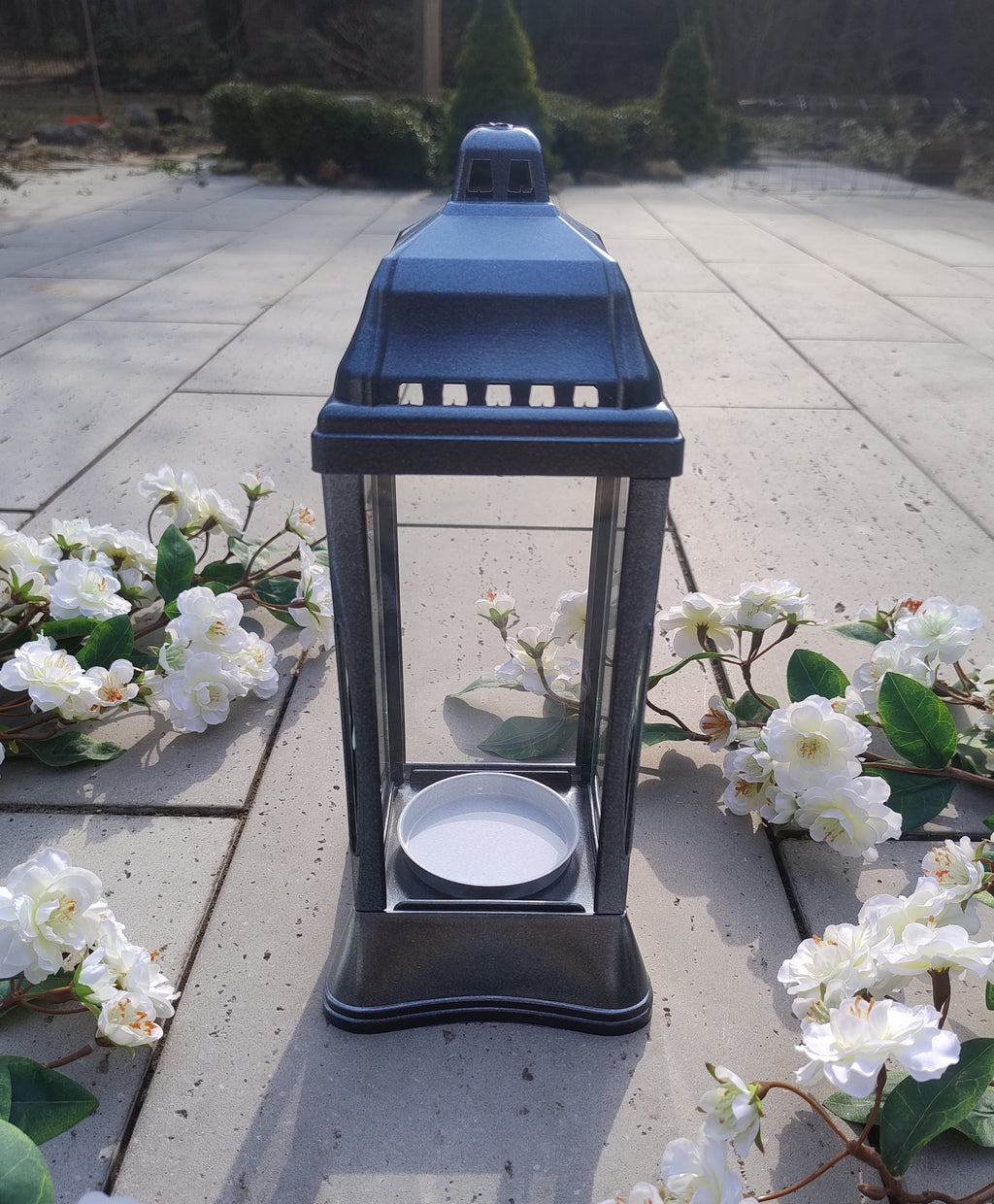(ZSL-K1 BLC) Szklany znicz-lampion (kapliczka)