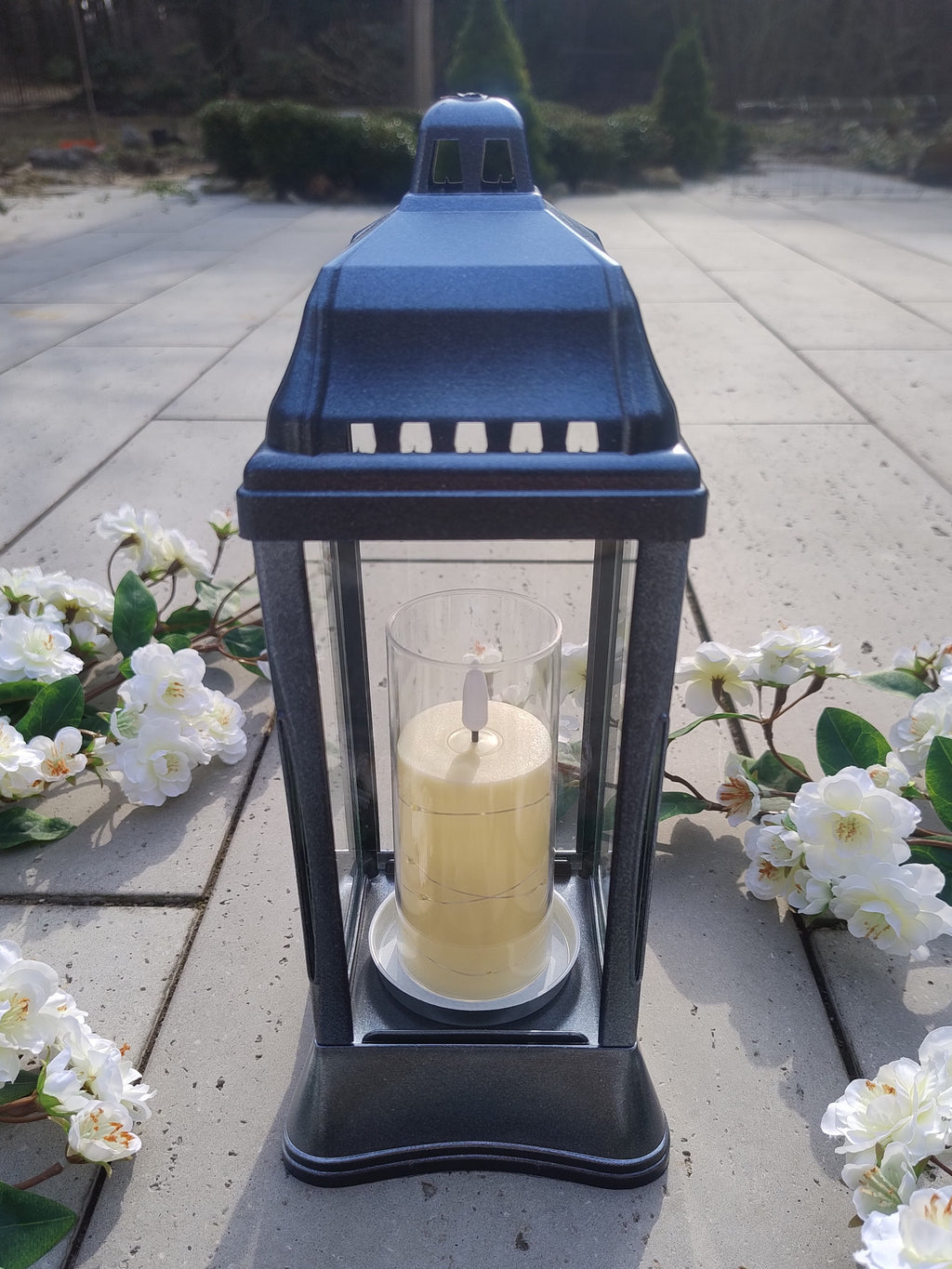 (ZSL-K1 BLC) Szklany znicz-lampion (kapliczka)