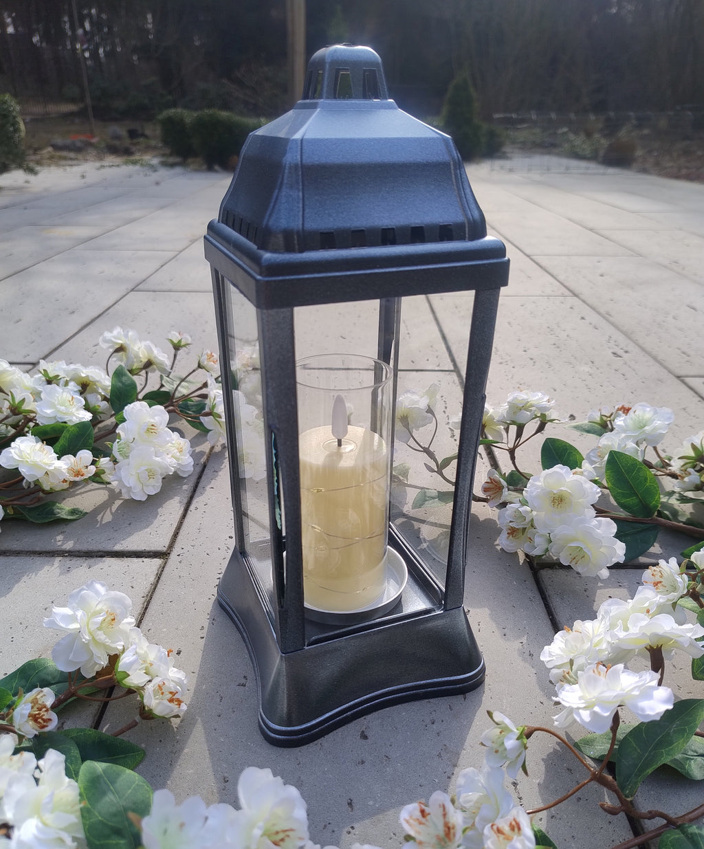 (ZSL-K1 BLC) Szklany znicz-lampion (kapliczka)