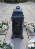 (ZSL-K3 BLC) Szklany znicz-lampion (kapliczka)