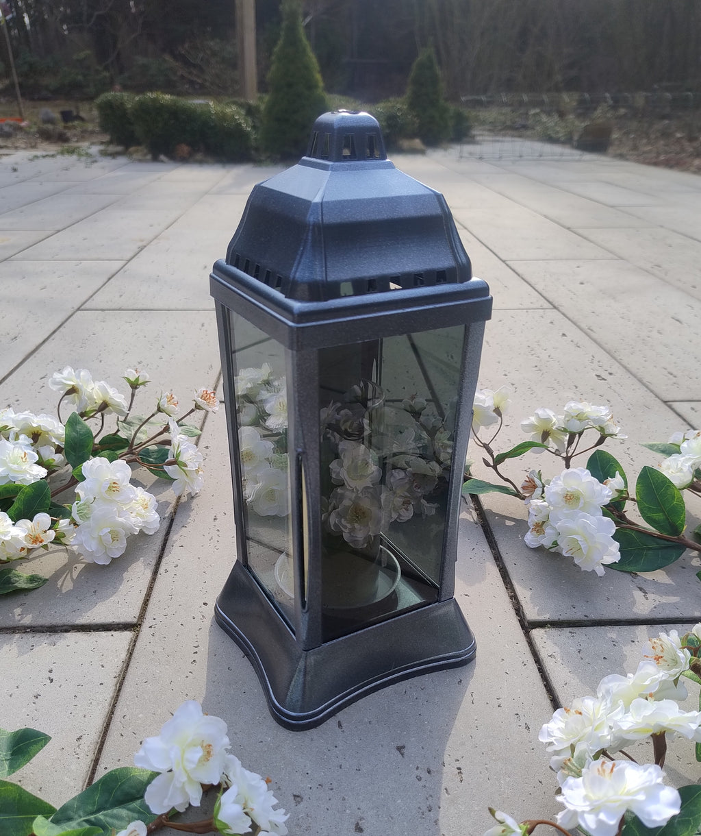 (ZSL-K3 BLC) Szklany znicz-lampion (kapliczka)