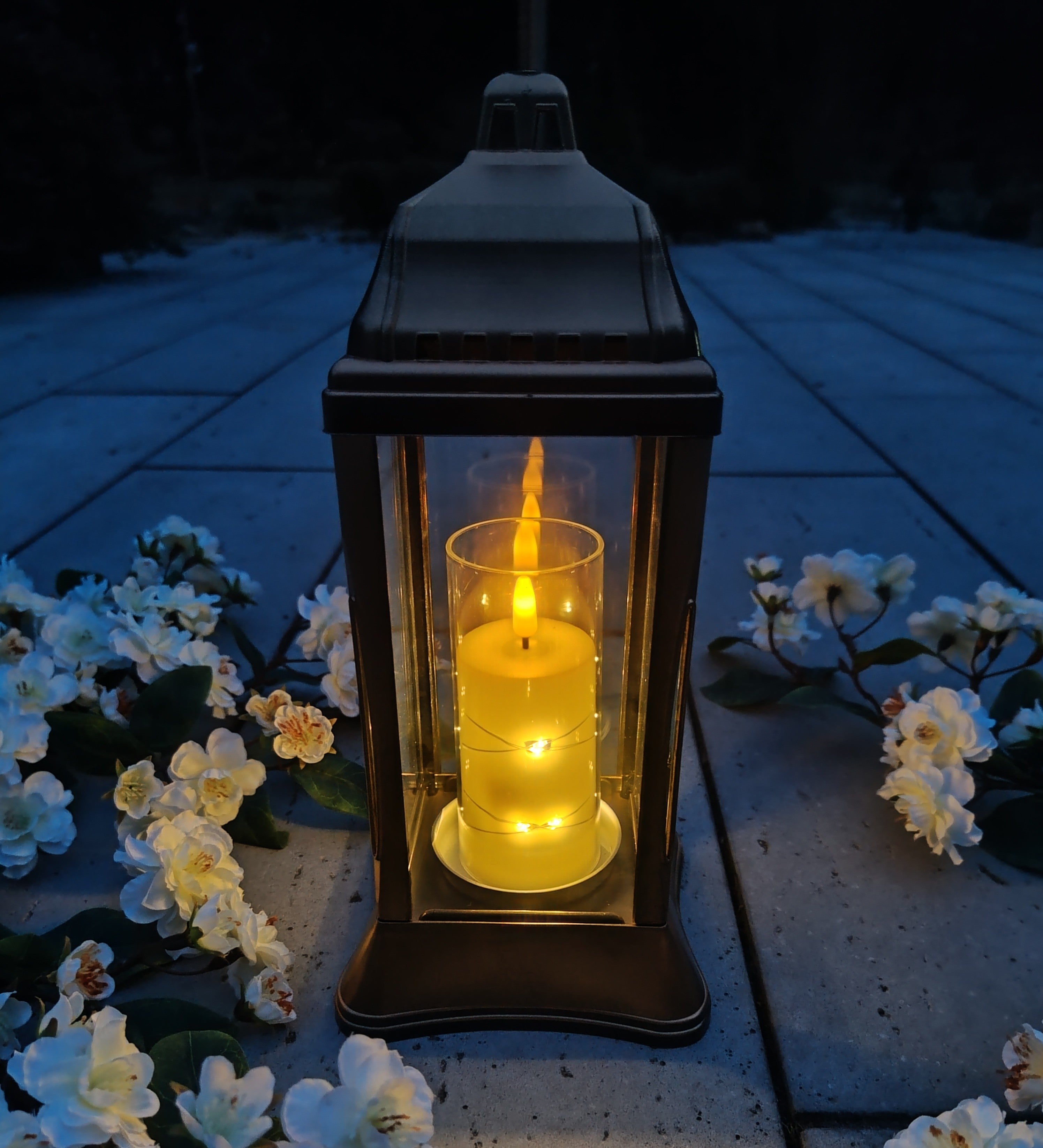 (ZLS-K1 GOL) Szklany znicz-lampion (kapliczka)