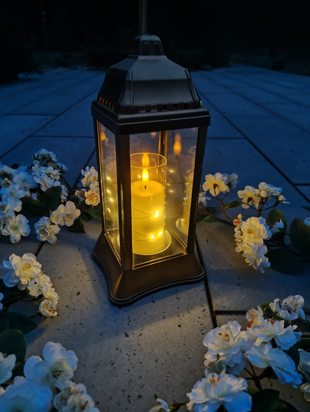 (ZLS-K1 GOL) Szklany znicz-lampion (kapliczka)