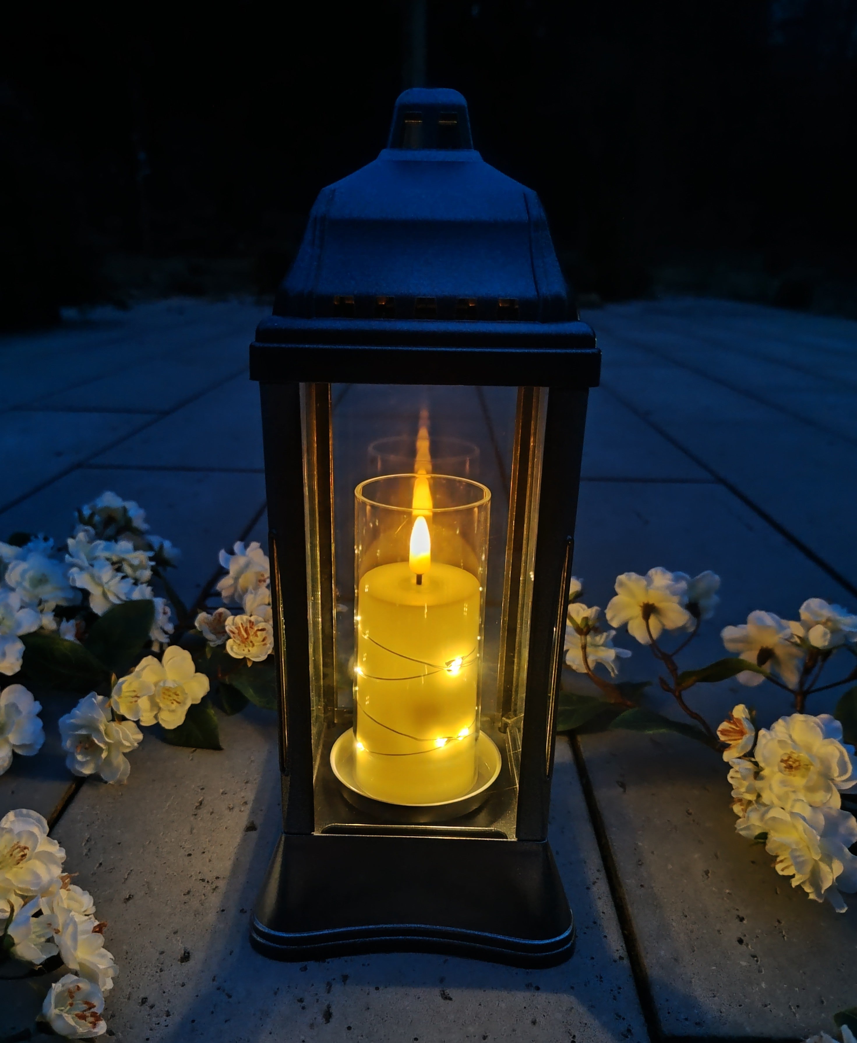 (ZSL-K1 BLC) Szklany znicz-lampion (kapliczka)