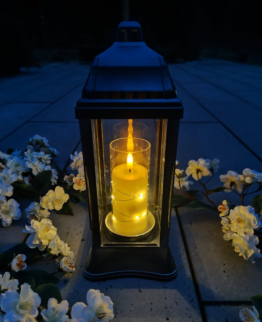 (ZSL-K1 BLC) Szklany znicz-lampion (kapliczka)