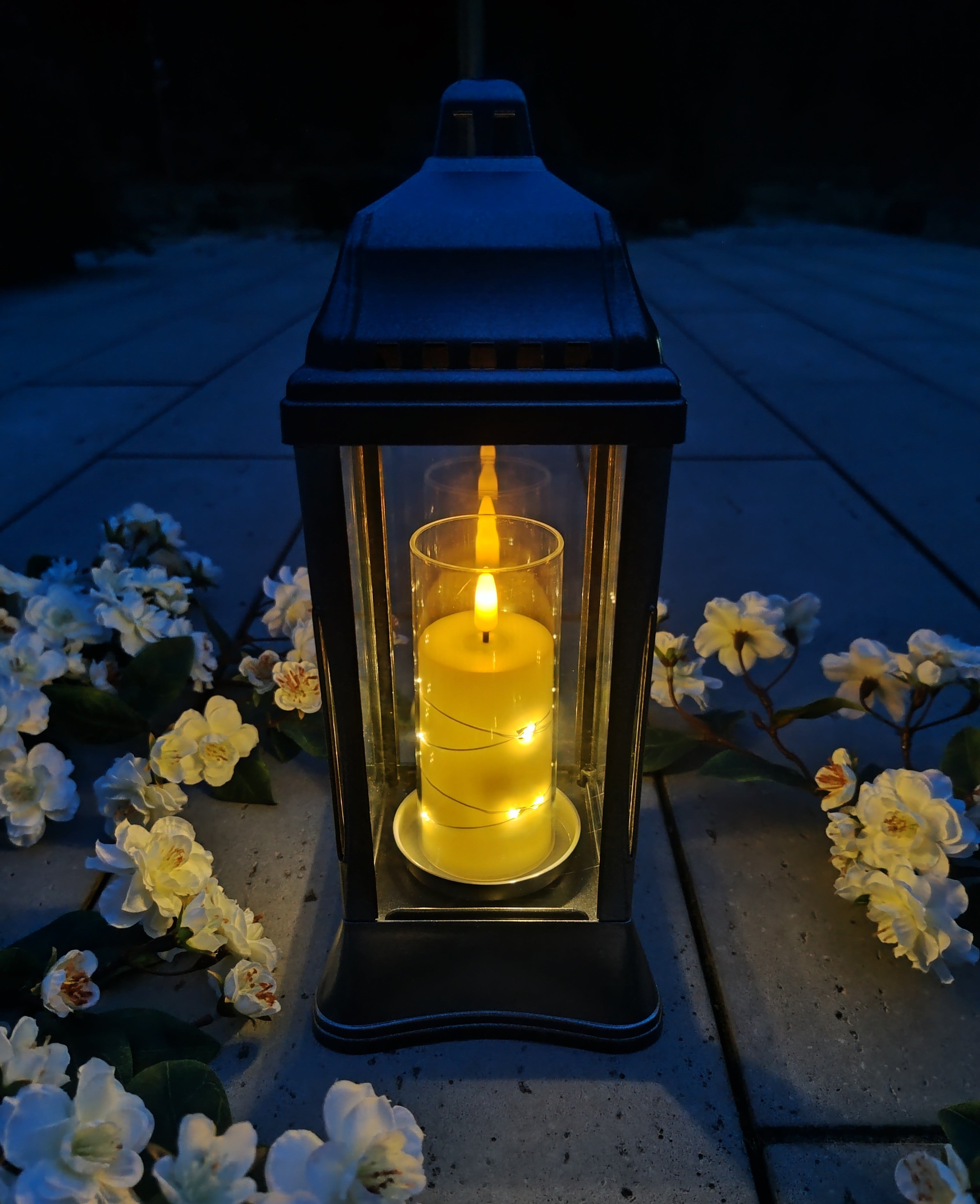 (ZSL-K1 BLC) Szklany znicz-lampion (kapliczka)