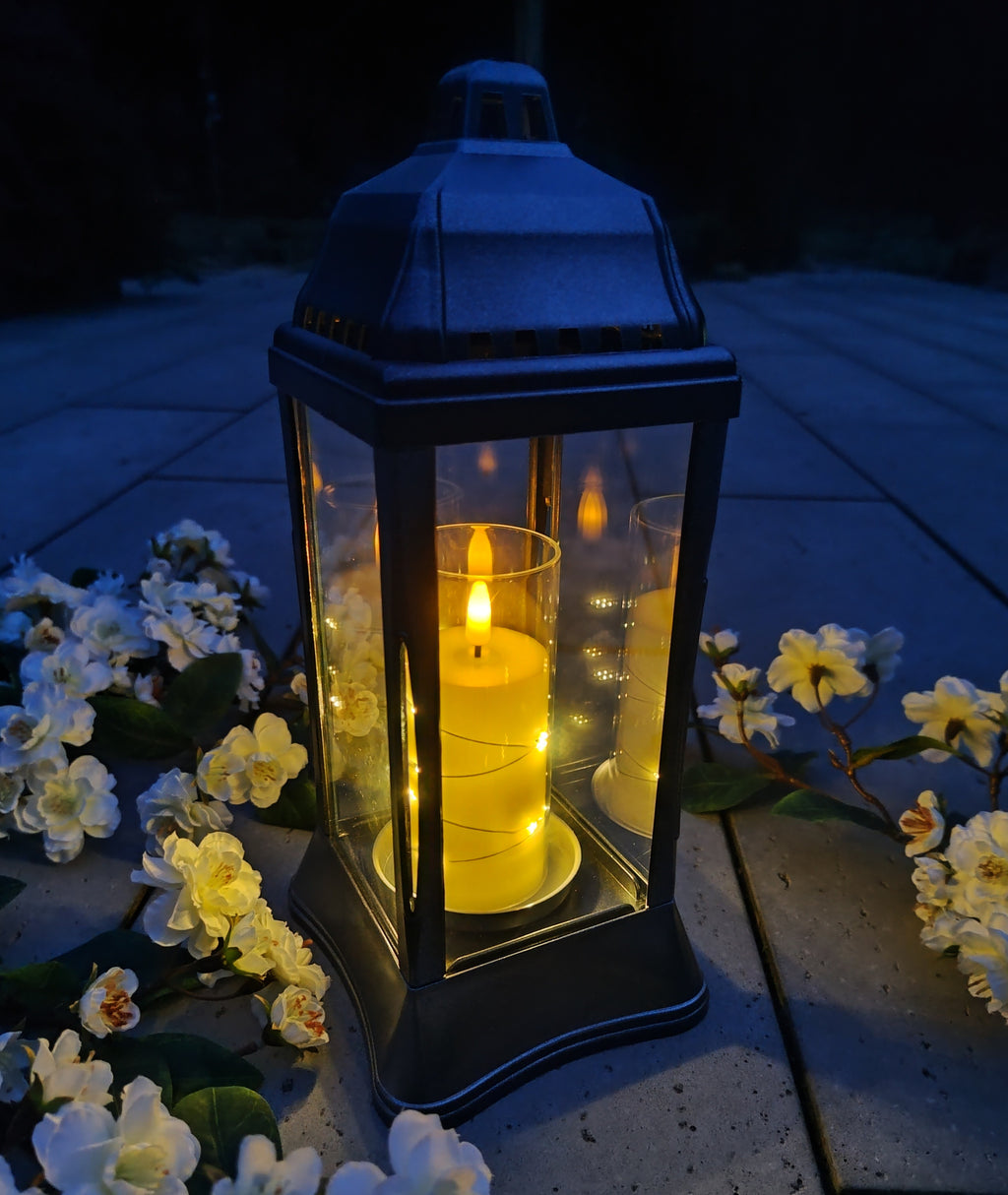 (ZSL-K1 BLC) Szklany znicz-lampion (kapliczka)
