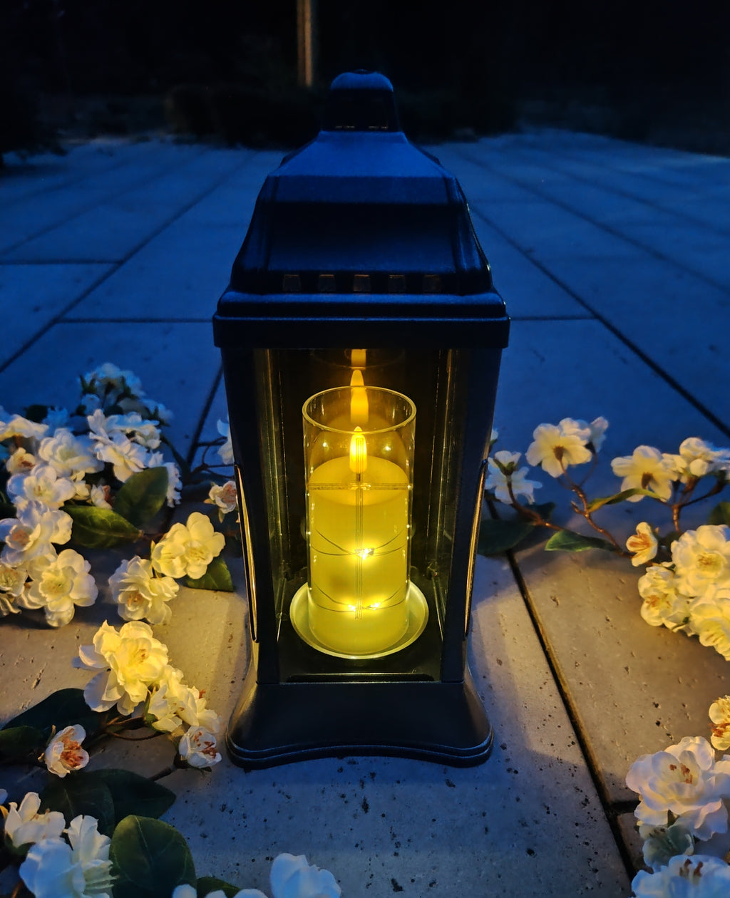 (ZSL-K3 BLC) Szklany znicz-lampion (kapliczka)