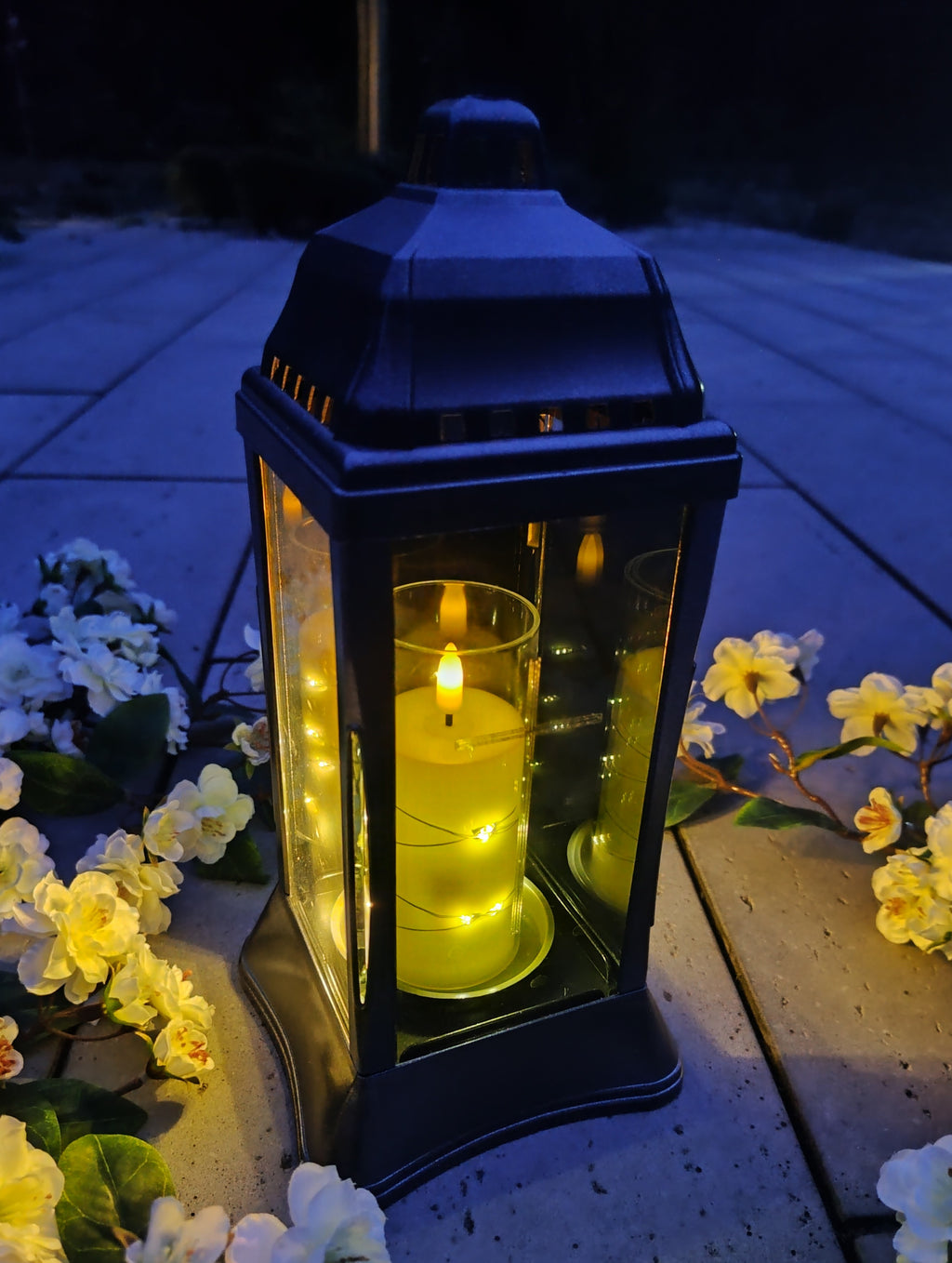 (ZSL-K3 BLC) Szklany znicz-lampion (kapliczka)