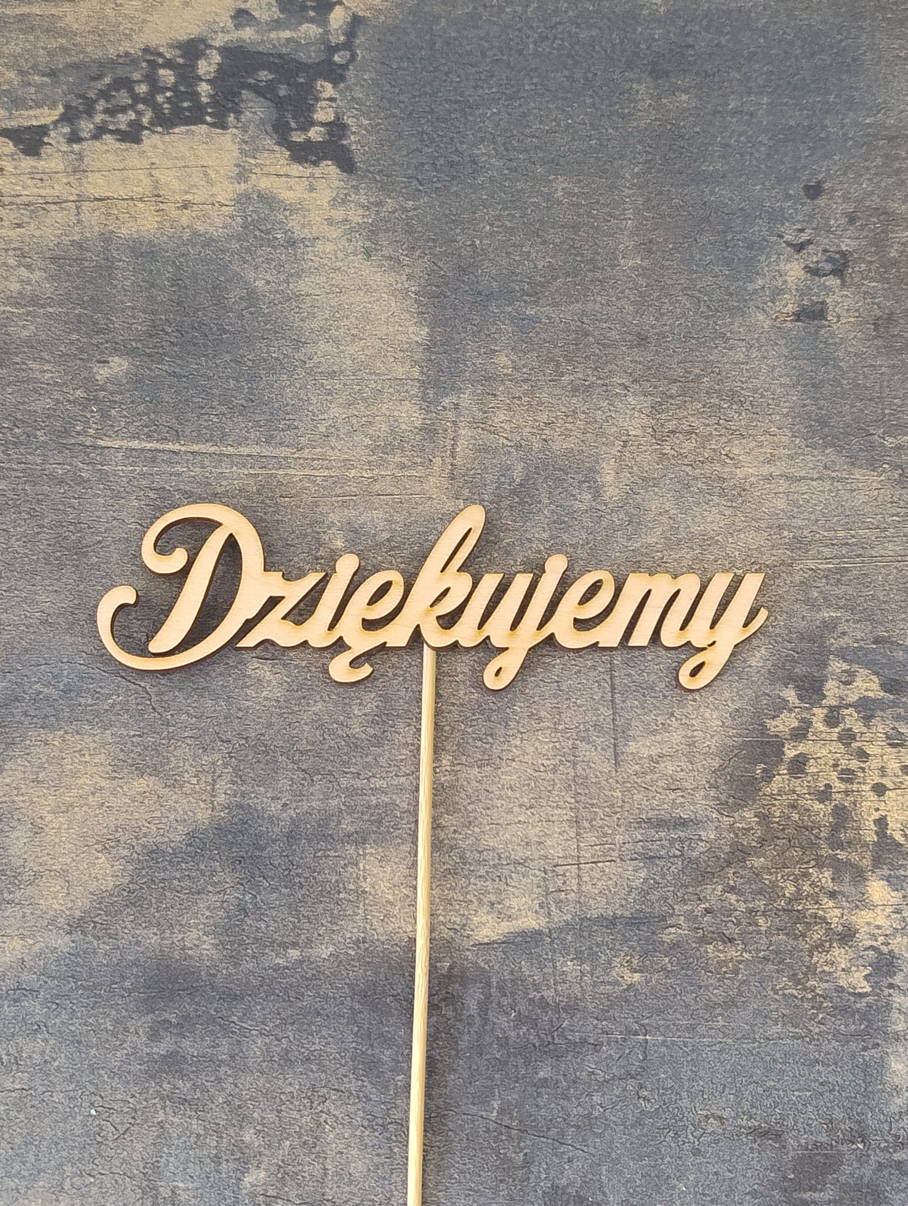 (KLE-FOZD01BS) Toper dekoracyjny, Dziękujemy