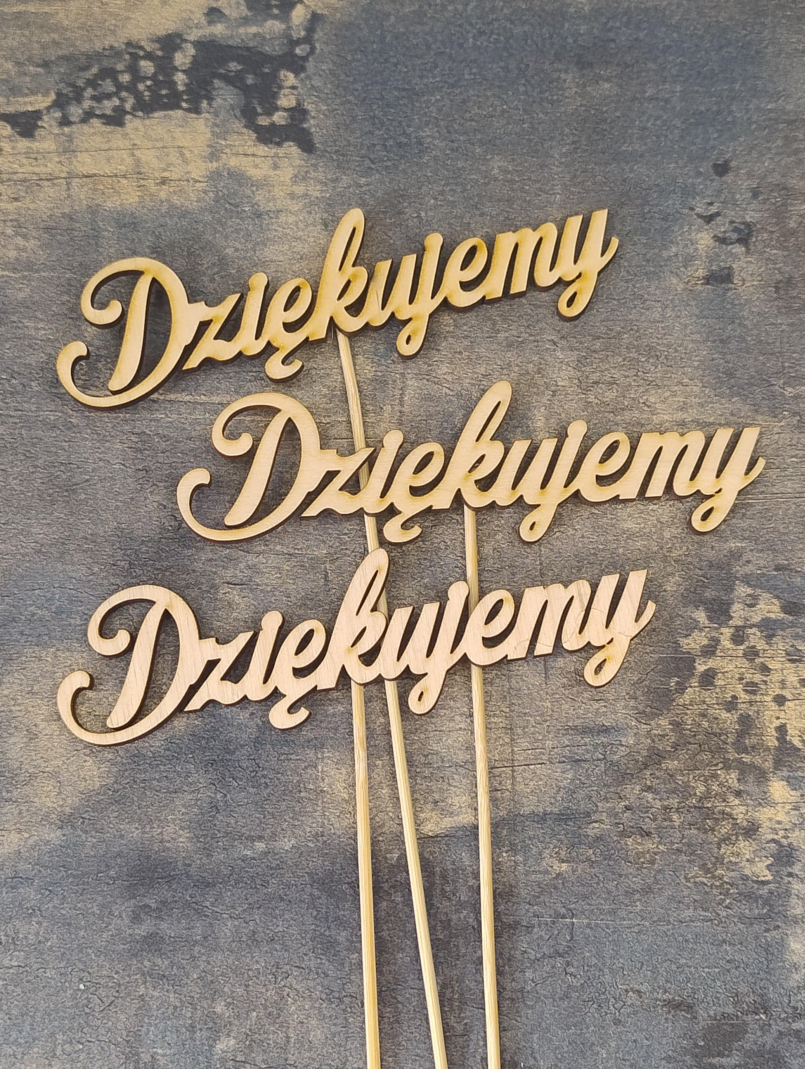 (KLE-FOZD01BS) Toper dekoracyjny, Dziękujemy