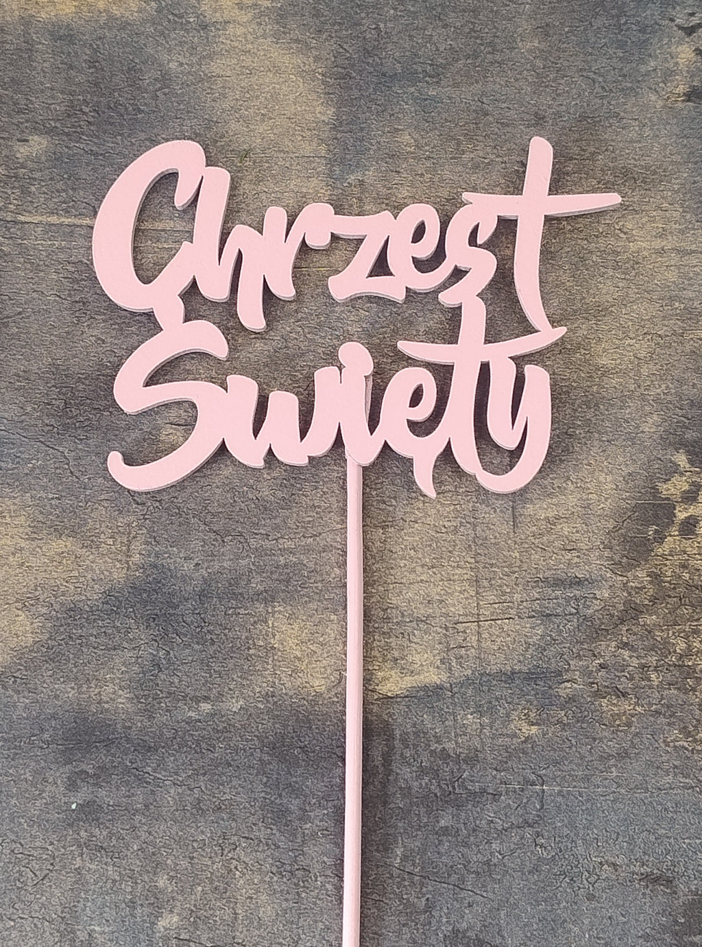 (190N/190R) Toper dekoracyjny, Chrzest Święty dla chłopca i dziewczynki.
