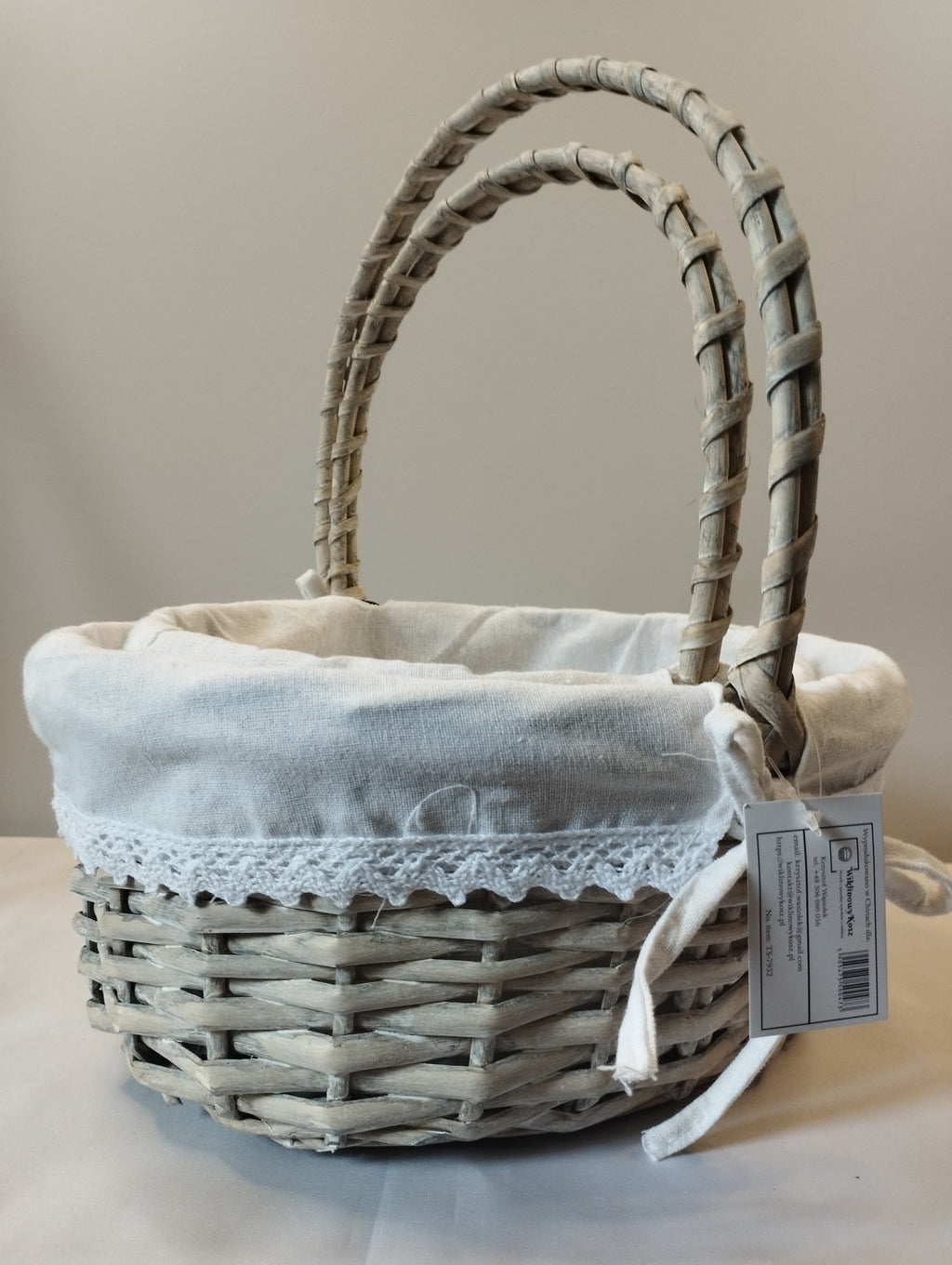 (DS7-TS-7952GREY) Komplet koszy wiklinowych